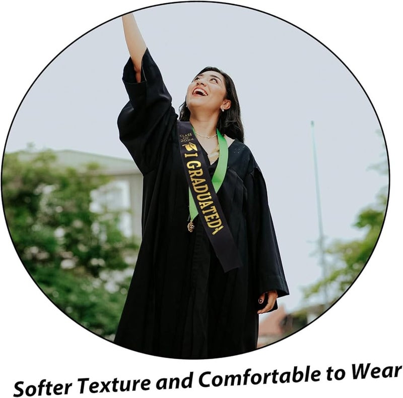 طقم إكسسوارات زي التخرج: طاقية وشريط للرأس وشال لزي البكالوريوس - Image 3